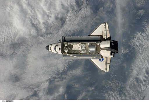 Endeavour and Payload on approach to the ISS during the STS-123 Mission
