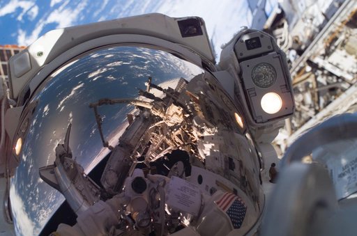 Resiman during Expedition 16/STS-123 EVA 1