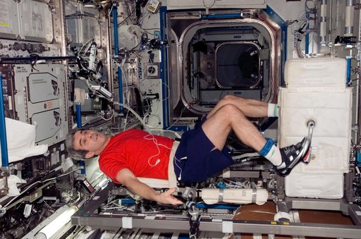 Eyharts Exercises on the CEVIS in the US Lab