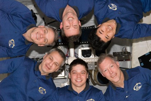 STS-123 Crewmembers in Columbus