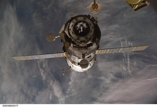 Progress Spacecraft undocking from the ISS during Expedition 16