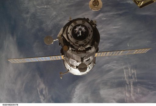 Progress Spacecraft undocking from the ISS during Expedition 16