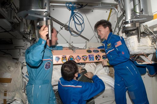 Expedition 16 / 17 Change of Command Ceremony in Node 1