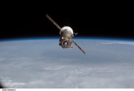 Soyuz TMA-11 spacecraft departs the ISS