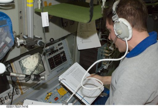 Volkov assisted with the docking of the Progress M-65