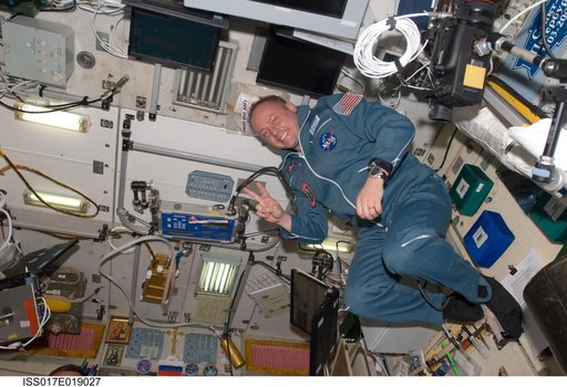Fincke poses for photo in the SM during Joint Operations