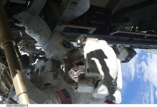 Expedition 18 STS-126 extravehicular activity (EVA) 2 crew and equipment translation assembly (CETA) Cart Relocation