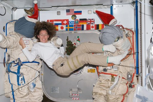 ISS Expedition 18 Seasonal Christmas Orlan Suits
