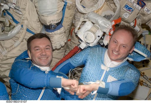 Orlan-M Space Suit Inspection for Extravehicular Activity (EVA) 21