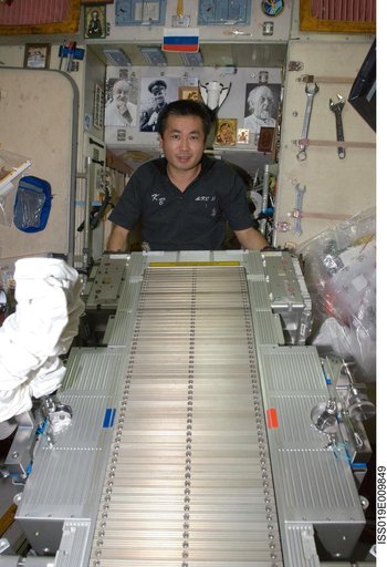 Wakata with TVIS in Service module