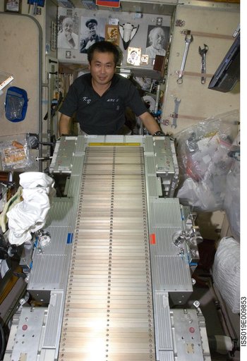 Wakata with TVIS in Service module
