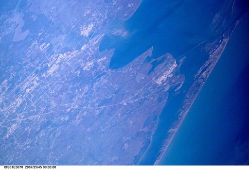 Houston and Texas City as seen from ISS