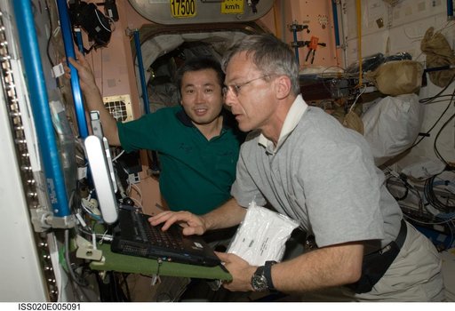 Thirsk and Wakata in Node 1