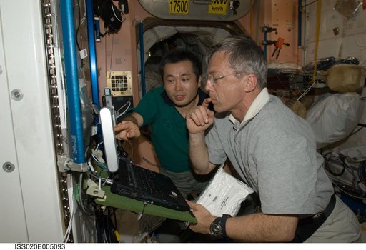 Thirsk and Wakata in Node 1