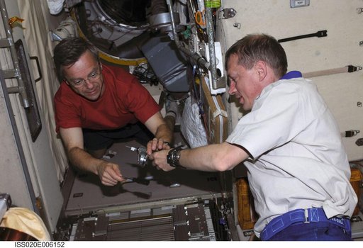 De Winne and Thirsk in Service Module