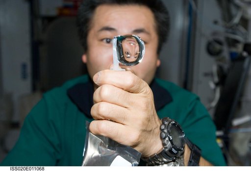 Wakata with water bubble in Node 2
