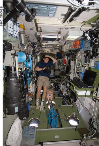 Romanenko in Service Module