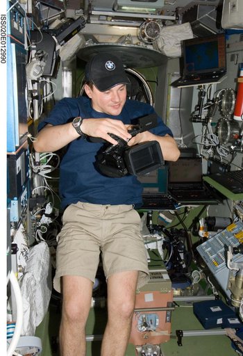 Romanenko in Service Module