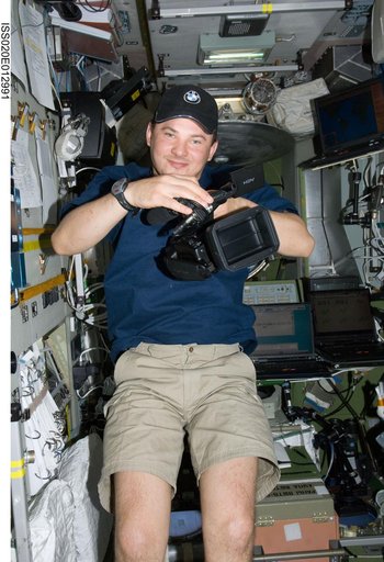 Romanenko in Service Module