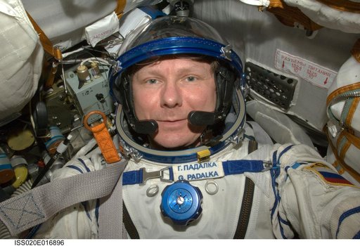 Padalka during  Soyuz TMA-14 relocation