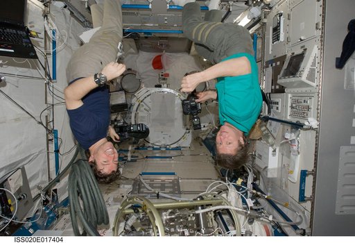 Padalka and Barratt in Kibo