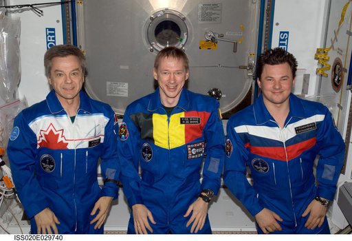 Expedition 20 crew portrait in Node 2