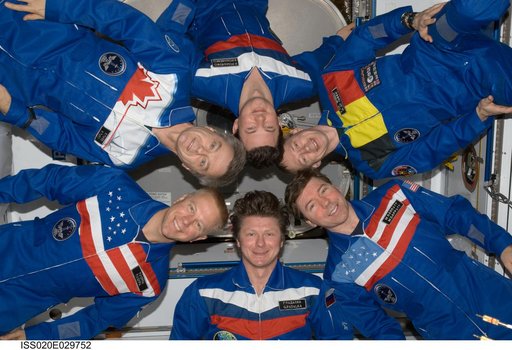 Expedition 20 crew portrait in Node 2