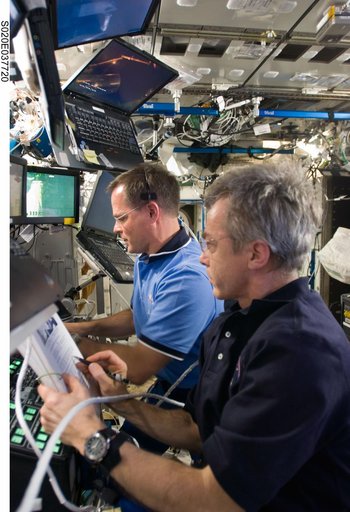 EVA 1 RMS arm activities