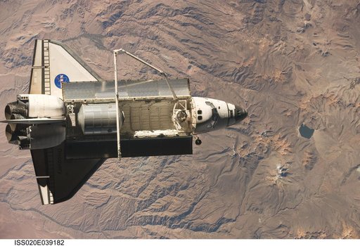 STS-128 undocked from ISS