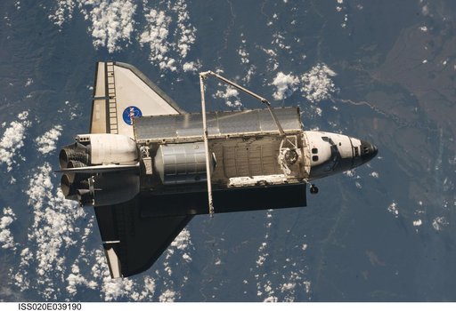 STS-128 undocked from ISS
