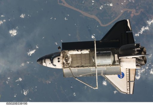 STS-128 undocked from ISS