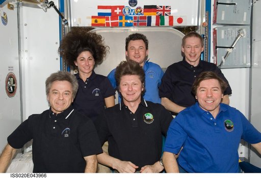 Expedition 20 crew portrait in Node 2