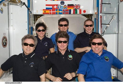 Expedition 20 crew portrait in Node 2
