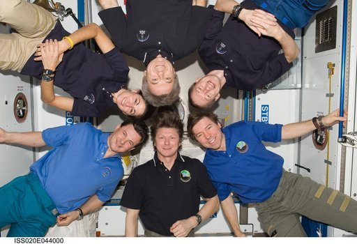 Expedition 20 crew portrait in Node 2