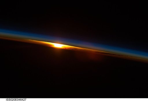 Sunrise taken by the Expedition 20 crew
