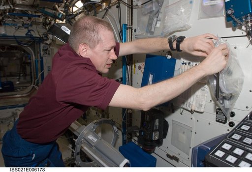 CDR Frank De Winne during MSRR Commissioning Activities