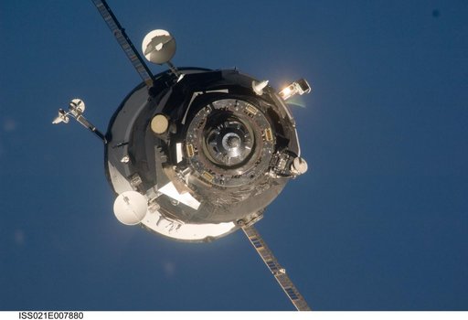 Progress M-03 (35P) approaches the ISS for docking