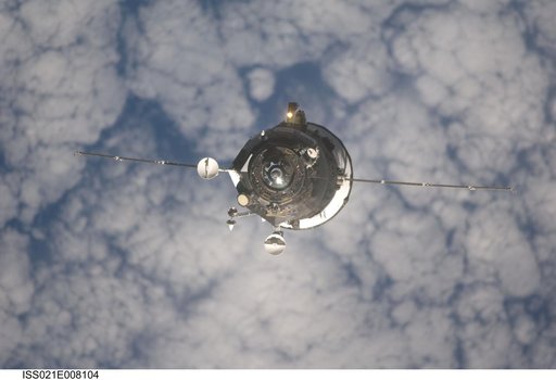 Progress M-03 (35P) approaches the ISS for docking