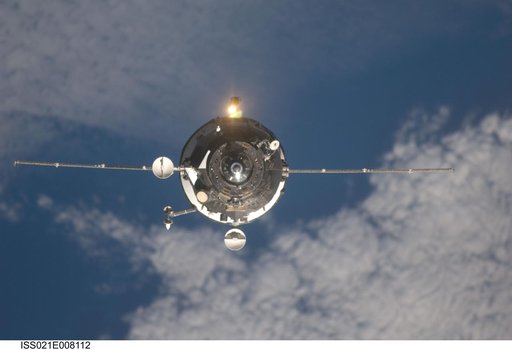 Progress M-03 (35P) approaches the ISS for docking