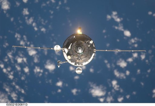 Progress M-03 (35P) approaches the ISS for docking