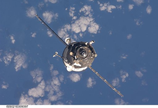 Progress M-03 (35P) approaches the ISS for docking