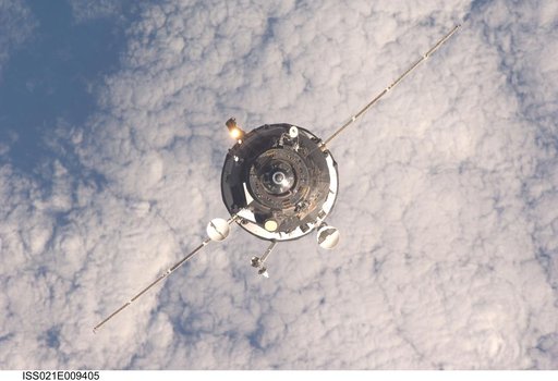 Progress M-03 (35P) approaches the ISS for docking