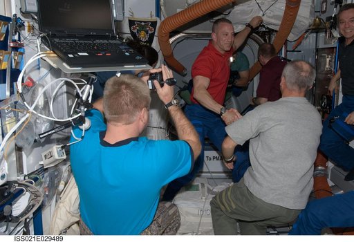 Expedition 21 and STS-129 Crew Members in the Node 2