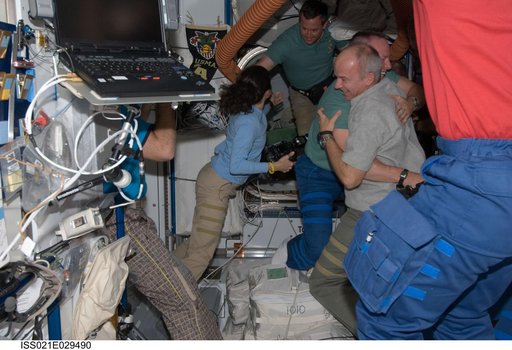 Expedition 21 and STS-129 Crew Members in the Node 2