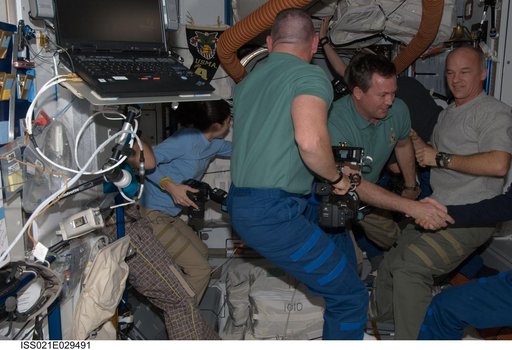 Expedition 21 and STS-129 Crew Members in the Node 2