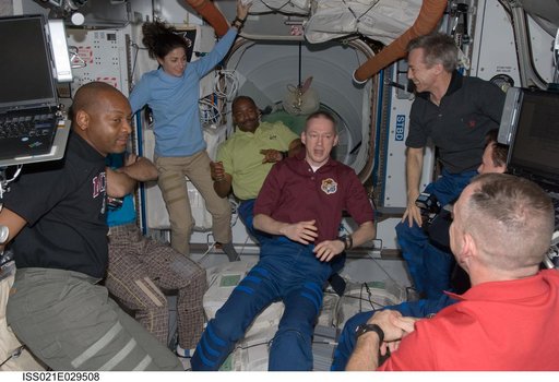 Expedition 21 and STS-129 Crew Members in the Node 2