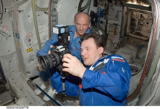 Expedition 21 Crew Members in the Columbus Module