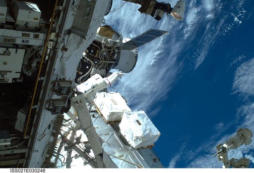 View of STS-129 MS3 Foreman during EVA1