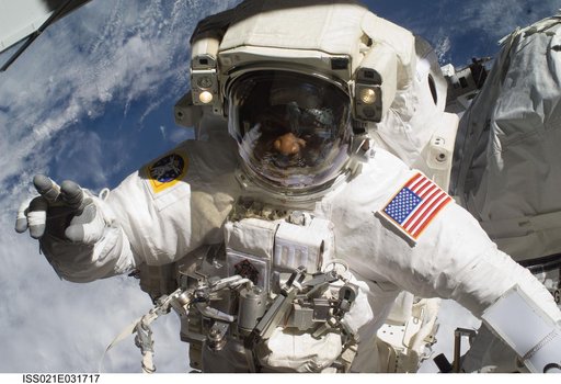View of STS-129 MS4 Satcher during EVA3