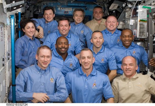 Expedition 21/STS-129 Crew Portrait in the US Lab